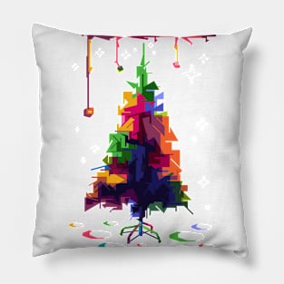 popart tree natal Pillow