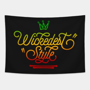 Wickedest Style Rasta Colors Reggae Tapestry