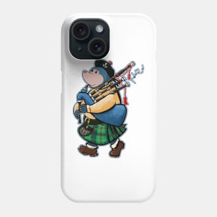 Scottish Mole Of Kintyre Marches With Bagpipes Phone Case