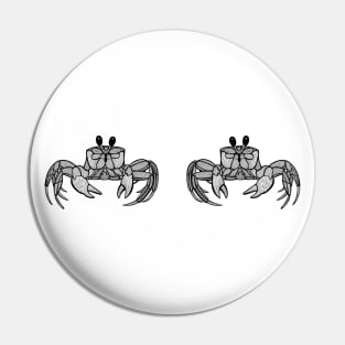 Ghost Crabs in Love - cute and fun animal design - on white Pin