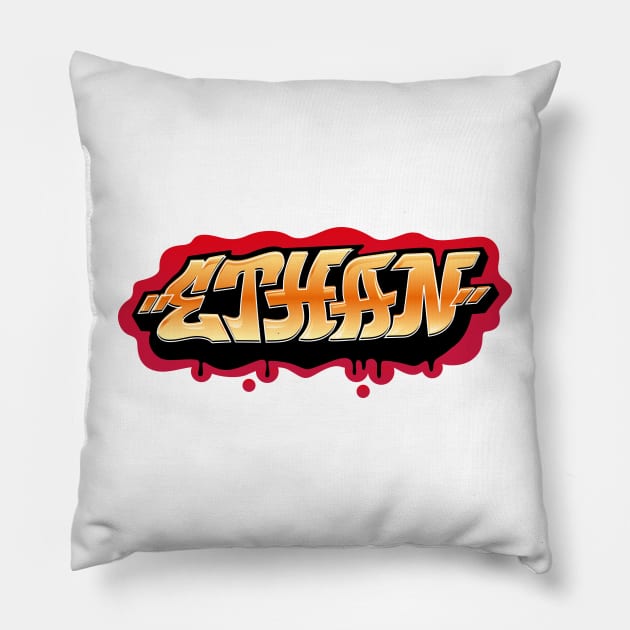 ETHAN Pillow by WildMeART