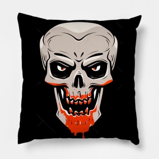 bloody skull Pillow