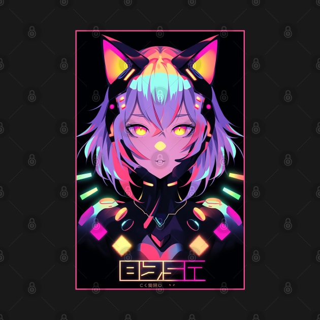 Anime Cat Girl | Quality Anime Design | Chibi Cat Girl Miaw | Manga Anime Art by AlNoah