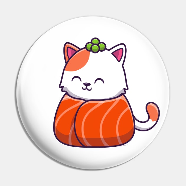 Cute Cat Sushi Salmon (4) Pin by Catalyst Labs