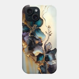 Orchid Opulence - Abstract Alcohol Ink Resin Art Phone Case