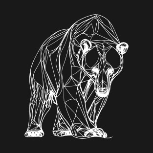 Grizzly Bear One Line Art - Grizzly Bear T-Shirt