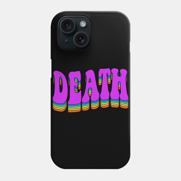 Death Rainbow Graphic Design Logo Phone Case by DankFutura