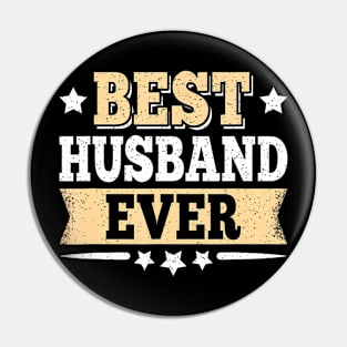 Best Husband Ever Funny Vintage Dad Father Pin