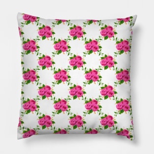 Vintage Floral, Botanical Flower Background Pillow