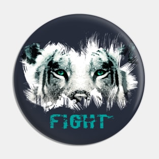 Tiger Fight Pin