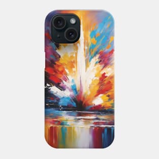 Fountain of Colorful Joy Phone Case