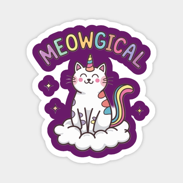 MEOWGICAL cat! Magnet by Pete the Cat Guy