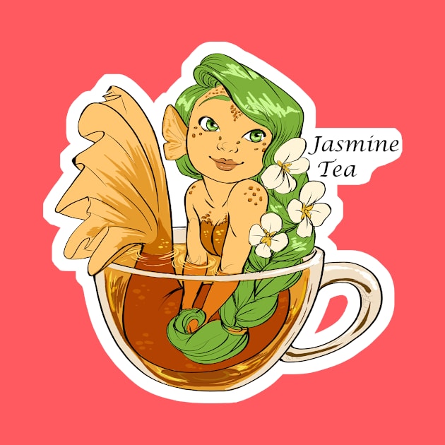 Jasmine Tea Mermaid by TessRosenthal