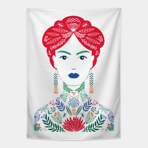 Tattoo Woman Tapestry by Maggiemagoo Designs