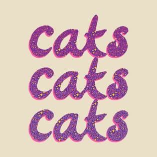 Purple Cats Cats Cats T-Shirt