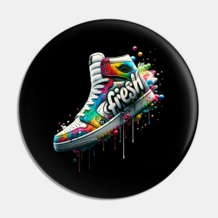 Graffiti Sneaker Splash Pin