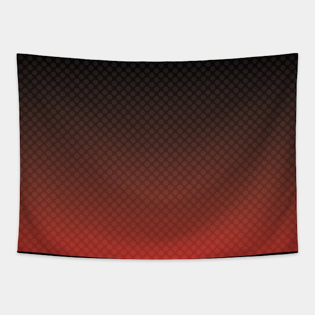 Red black ombre gradient pattern design with white polka dots by dmerchworld Tapestry by dmerchworld