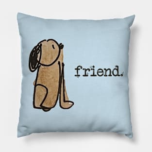 Little Brown Dog Pillow