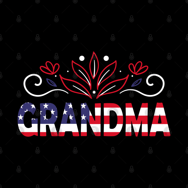 4th of July Gift - 4th of July Grandma by Teesamd