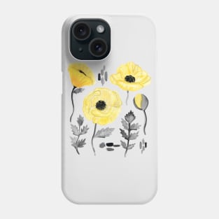 Yellow Poppies Phone Case