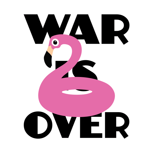 War is Over - Pink Pool Flamingoo by flaminglet