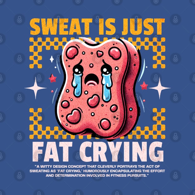 Funny Gym, Sweat  is Just Fat Crying by Create Magnus