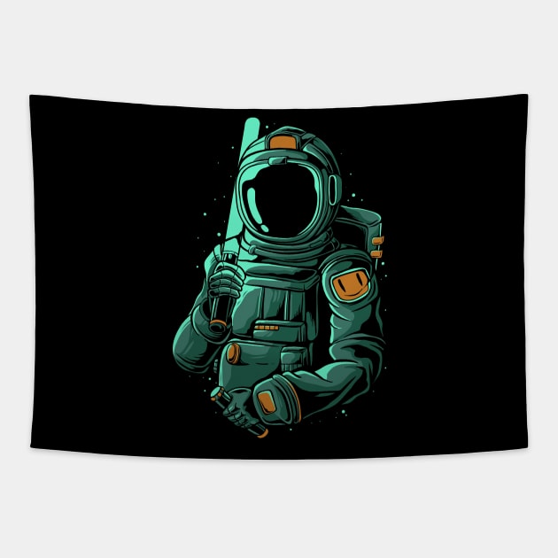 Space war Tapestry by PlasticGhost