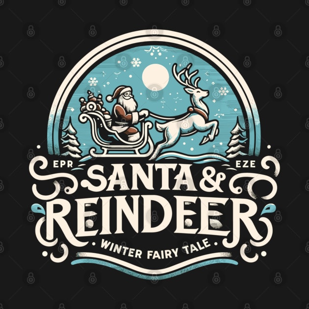 Santa Clous and Reindeer, Winter Fairy Tale by WEARWORLD