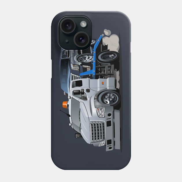 Cartoon tow truck Phone Case by Mechanik