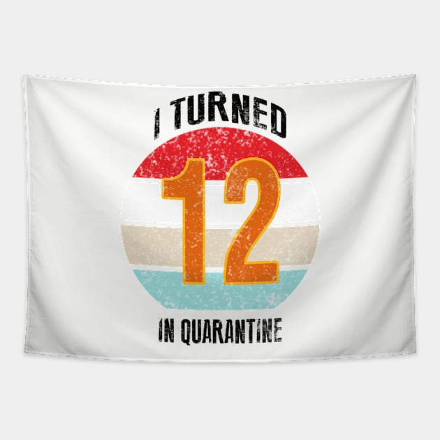 12th birthday in quarantine Tapestry by GREEN GRAPE