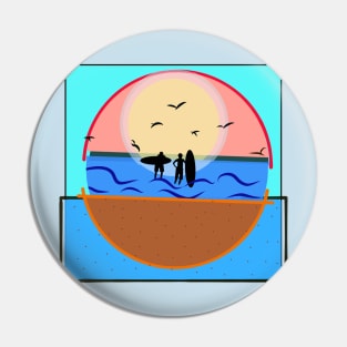 Surfing Pin