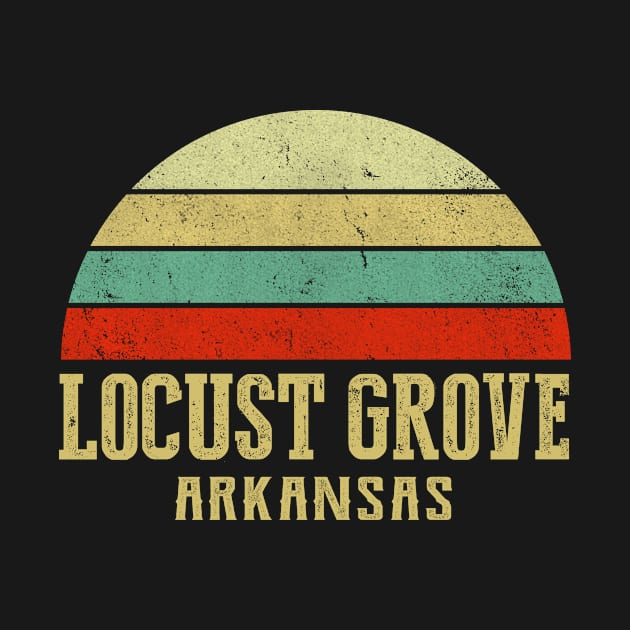 Locust Grove Arkansas Vintage Retro Sunset by Curry G