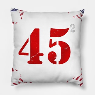 45 Squared Trump 2020 USA Ross Flag Second Presidential Term Pillow