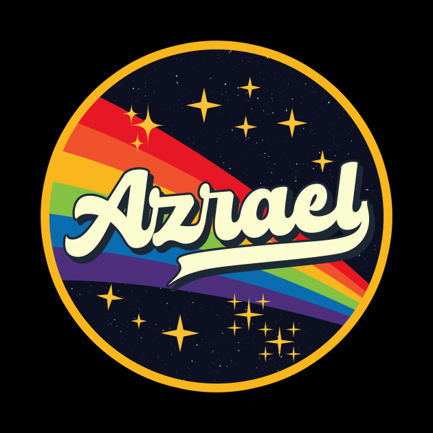 Azrael // Rainbow In Space Vintage Style by LMW Art