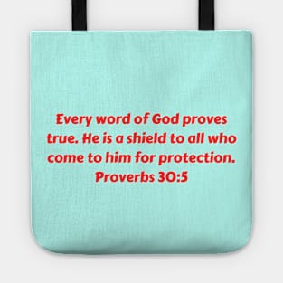 Bible Verse Proverbs 30:5 Tote