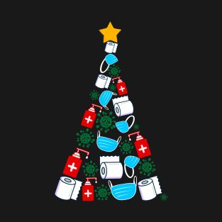 Quarantine Christmas Tree T-Shirt