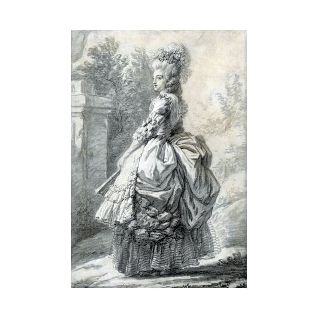 Elisabeth Louise Vigée Le Brun Marie Antoinette in a Park by pdpress