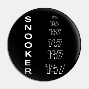 Snooker highest break 147 Pin