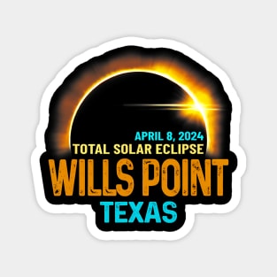 Total Solar Eclipse 2024 Wills Point Texas Magnet