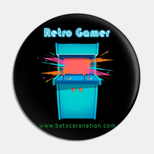 Retro Gamer Logo 9 Pin by Batocera Nation