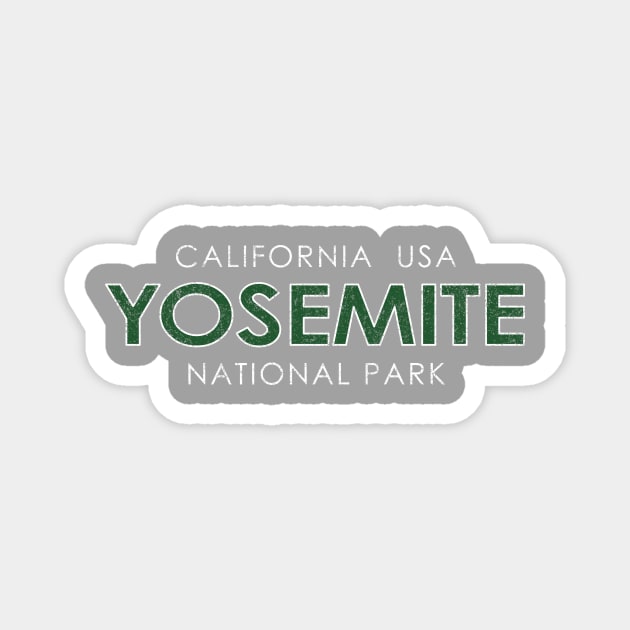 Yosemite National Park Vintage Magnet by PaletteDesigns