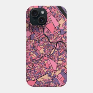 Vienna Map Pattern in Purple & Pink Phone Case