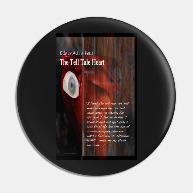 The Tell Tale Heart Image and Text Pin by KayeDreamsART