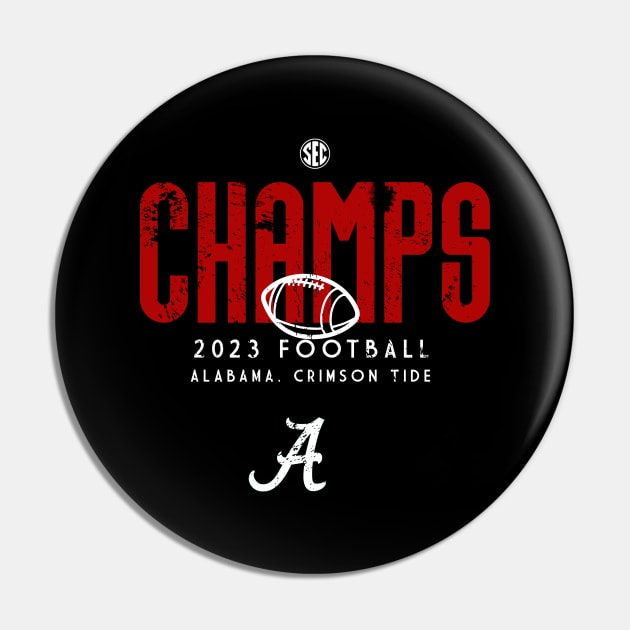 Alabama Sec Championships 2023 Retro Pin by Boose creative