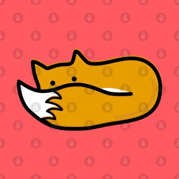 Shy Fox by happyfruitsart