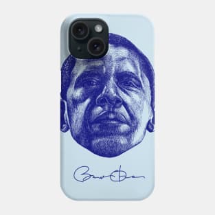 Barack Obama (Dark Blue) Phone Case