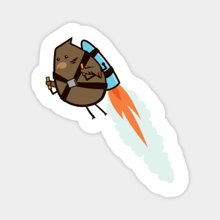 Rocket Chicken Magnet