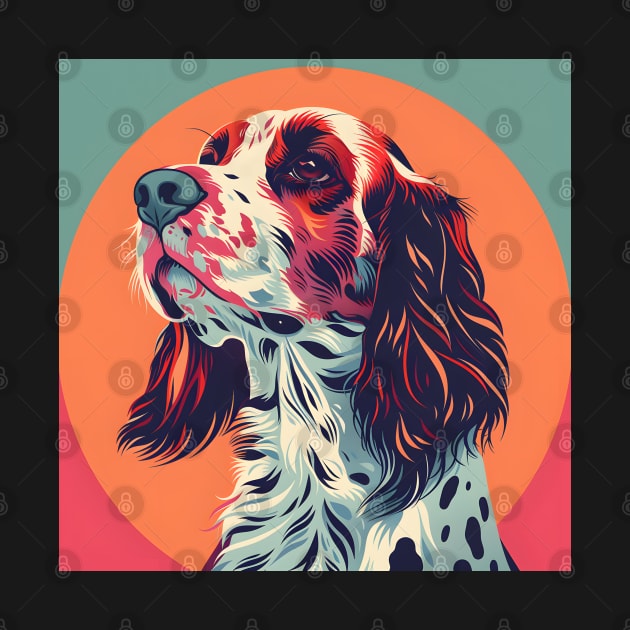 Retro English Setter: Pastel Pup Revival by NatashaCuteShop