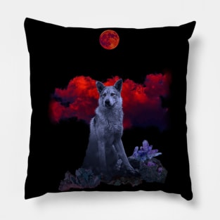 Oh Wolf Moon Pillow