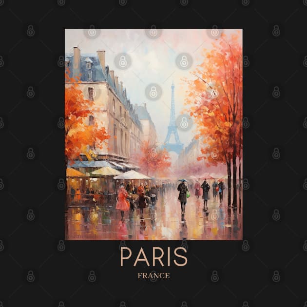 An Impressionist Painting of Paris - France by Studio Red Koala